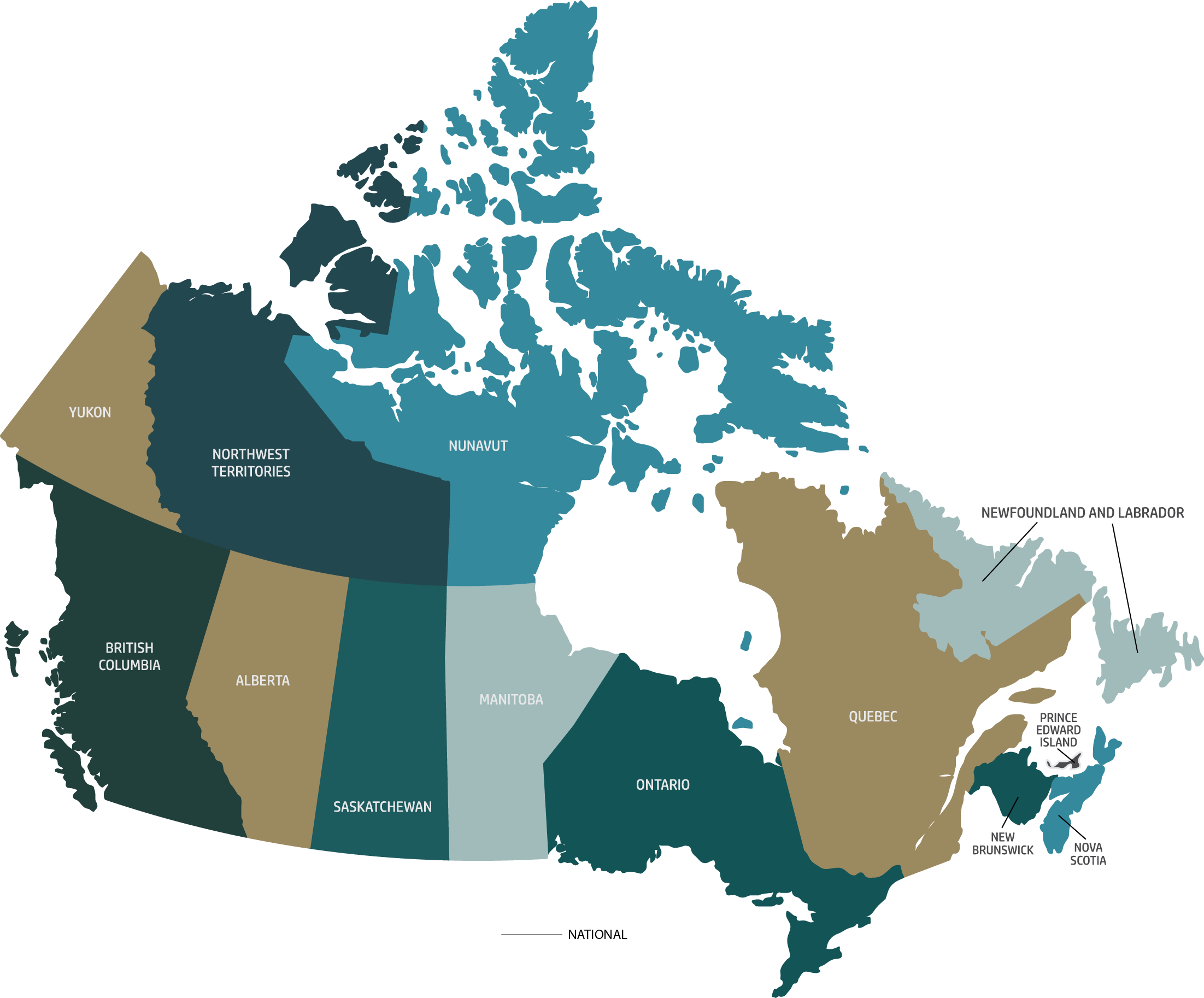 H2H Canada Inclusive Map