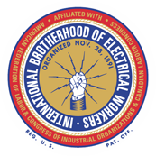 Fraternité internationale des ouvriers en électricité logo